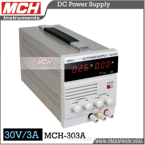 90W 30V 3A Variable DC Power Supply, Variable Single Channel Linear Type Digital DC Power Supply with RoHS and CE (MCH-303A)